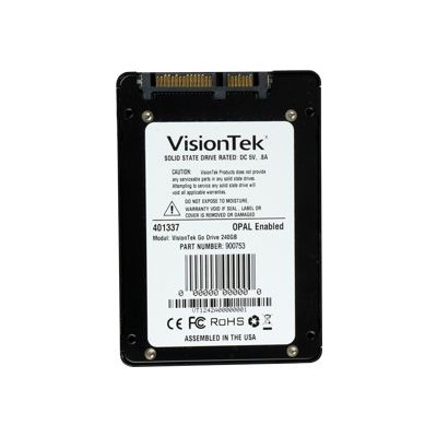 Visiontek 900753 GoDrive Series - Solid state drive - encrypted - 240 GB - internal - 2.5 - SATA 6Gb/s - TCG Opal Encryption Visiontek 900753 GoDrive Series - Solid state drive - encrypted - 240 GB - internal - 2.5 - SATA 6Gb/s - TCG Opal Encryption