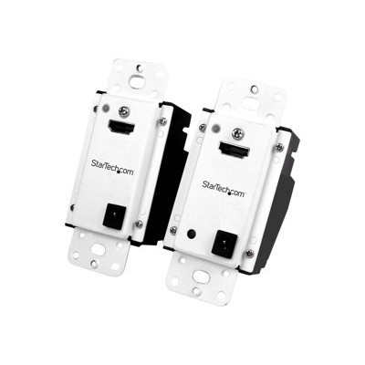 StarTech.com ST121HDWP Wall Plate HDMI over CAT5 Extender with Power Over Cable – HDMI CAT5 or CAT6 Video Extender – 1080p – 165ft (50m) StarTech.com ST121HDWP Wall Plate HDMI over CAT5 Extender with Power Over Cable – HDMI CAT5 or CAT6 Video Extender – 1080p – 165ft (50m)