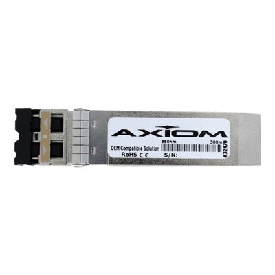 Axiom Memory IACSFTSRFOTA-AX SFP+ transceiver module (equivalent to: McAfee IAC-SFTSR-FOTA) - 10 Gigabit Ethernet - 10GBase-SR - LC multi-mode - up to 984 ft - Axiom Memory IACSFTSRFOTA-AX SFP+ transceiver module (equivalent to: McAfee IAC-SFTSR-FOTA) - 10 Gigabit Ethernet - 10GBase-SR - LC multi-mode - up to 984 ft -
