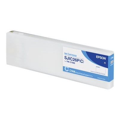 Epson C33S020615 SJIC26P(C) - 294.3 ml - cyan - original - toner cartridge - for ColorWorks TM-C7500 Epson C33S020615 SJIC26P(C) - 294.3 ml - cyan - original - toner cartridge - for ColorWorks TM-C7500