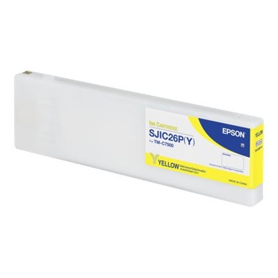 Epson C33S020617 SJIC26P(Y) - 294.3 ml - yellow - original - ink cartridge - for ColorWorks TM-C7500 TM-C7500-011 Epson C33S020617 SJIC26P(Y) - 294.3 ml - yellow - original - ink cartridge - for ColorWorks TM-C7500 TM-C7500-011