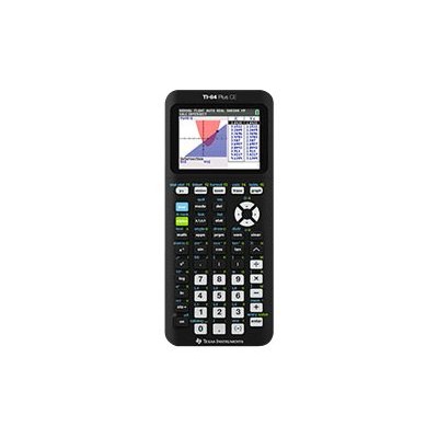 Texas Instruments 84PLCE TBL 1L1 TI 84 Plus CE Graphing calculator USB 10 digits 2 exponents battery black
