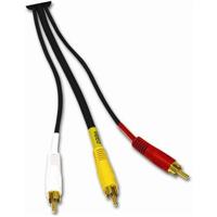 25FT GOLD 3RCA STEREO-AUDIO/VIDEO CABLE
