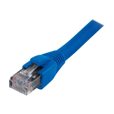 Comprehensive CAT5 10BLU USA Patch cable RJ 45 M to RJ 45 M 10 ft CAT 5e IEEE 802.5 ANSI X3T9.5 IEEE 802.3 molded snagless stranded blue