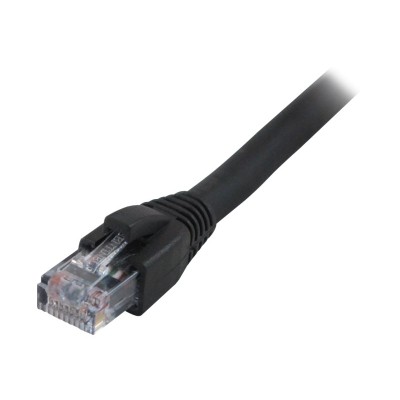 Comprehensive CAT6 250PROBLK Pro AV IT Series Heavy Duty Patch cable RJ 45 M to RJ 45 M 250 ft CAT 6 molded snagless solid black