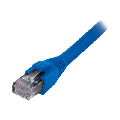 Comprehensive CAT6 50BLU USA Patch cable RJ 45 M to RJ 45 M 50 ft CAT 6 IEEE 802.5 ANSI X3T9.5 IEEE 802.3 molded snagless stranded blue