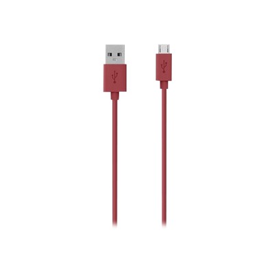 Belkin F2CU012BT04 RED MIXIT USB cable Micro USB Type B M to USB M 4 ft red