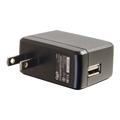 Cables To Go 22335 AC to USB Power Adapter Phone Charger 5V 2A Output USB Charger Power adapter 2 A USB power only black