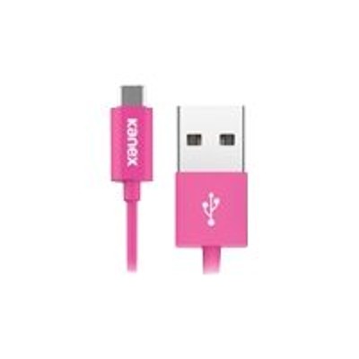 KANEX KMUSB4FPK USB cable Micro USB Type B M to USB M 4 ft pink