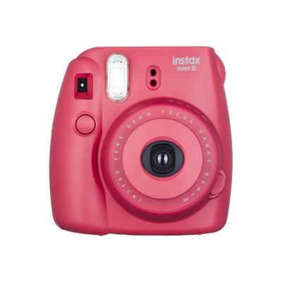 Fujifilm 16443917 Instax Mini 8 - Instant camera - lens: 60 mm - raspberry Fujifilm 16443917 Instax Mini 8 - Instant camera - lens: 60 mm - raspberry