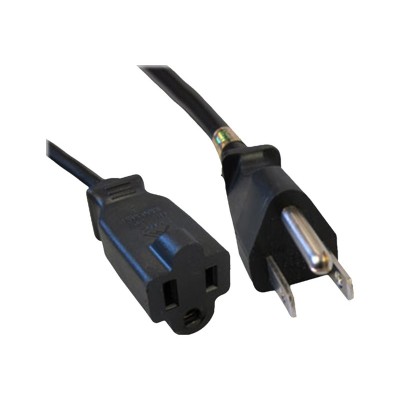 Comprehensive ACP BK16 6 Power cable NEMA 5 15R F to NEMA 5 15P M AC 110 V 13 A 6 ft molded black