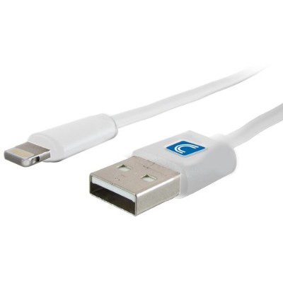 Comprehensive LTNG USBA 3ST Lightning cable USB M to Lightning M 3 ft shielded white for Apple iPad iPhone iPod Lightning