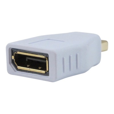 Comprehensive MDPM DPF DisplayPort adapter DisplayPort F to Mini DisplayPort M molded white
