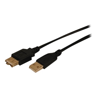 Comprehensive USB2 AA MF 15ST USB extension cable USB M to USB F USB 2.0 15 ft molded black