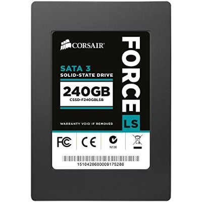 Corsair Memory CSSD-F240GBLSB Force Series LS - Solid state drive - 240 GB - internal - 2.5 - SATA 6Gb/s Corsair Memory CSSD-F240GBLSB Force Series LS - Solid state drive - 240 GB - internal - 2.5 - SATA 6Gb/s