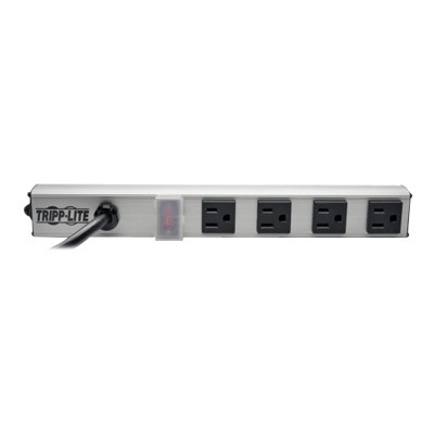 TrippLite PS120406 4-Outlet Power Strip 6-ft. Cord 5-15P 12 in. TrippLite PS120406 4-Outlet Power Strip 6-ft. Cord 5-15P 12 in.