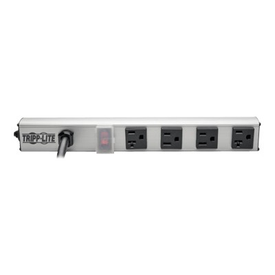 TrippLite PS120420 4 Outlet Vertical Power Strip 120V 15A 15 ft. Cord 5 15P 12 in.