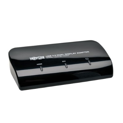 TrippLite U344-001-HDDVI USB 3.0 to DVI and HDMI Dual Monitor Video Display Adapter TrippLite U344-001-HDDVI USB 3.0 to DVI and HDMI Dual Monitor Video Display Adapter