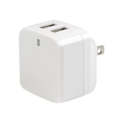 StarTech.com USB2PACWH White Dual Port USB Wall Charger – High Power 17 Watt/ 3.4 Amp (1A & 2.4A) – International Travel Charger 110V/220V StarTech.com USB2PACWH White Dual Port USB Wall Charger – High Power 17 Watt/ 3.4 Amp (1A & 2.4A) – International Travel Charger 110V/220V