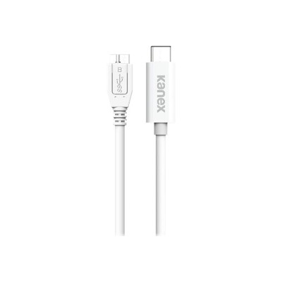 KANEX KU3CMB111M USB cable - Micro-USB Type B (F) to USB Type C (M) - USB 3.0 - 4 ft - white KANEX KU3CMB111M USB cable - Micro-USB Type B (F) to USB Type C (M) - USB 3.0 - 4 ft - white