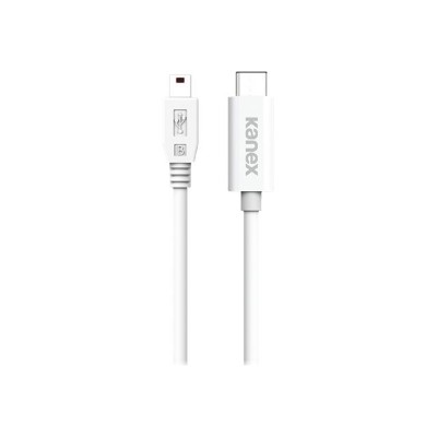 KANEX KUCMN111M USB cable USB Type C M to mini USB Type B M USB 2.0 4 ft white