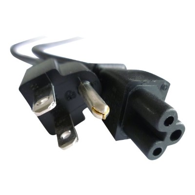 Professional Cable NBPC3P 06 NBPC3P 06 Power cable IEC 60320 C5 M to NEMA 5 15 M 6 ft