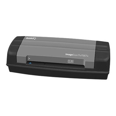 Ambir Technology DS687IX A3P ImageScan Pro 687ix Sheetfed scanner Duplex 4.13 in x 10 in 600 dpi up to 100 scans per day USB 2.0