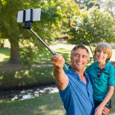 Worry Free Gadgets MONOPOD BLUE Monopad Selfie Stick Blue