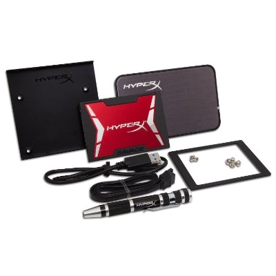 Kingston Digital SHSS3B7A/480G 480GB HyperX SAVAGE SSD SATA 3 2.5 Bundle Kit Kingston Digital SHSS3B7A/480G 480GB HyperX SAVAGE SSD SATA 3 2.5 Bundle Kit