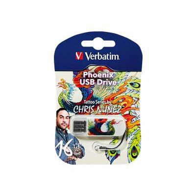 Verbatim 98517 Tattoo Series Phoenix - USB flash drive - 16 GB - USB 2.0 Verbatim 98517 Tattoo Series Phoenix - USB flash drive - 16 GB - USB 2.0