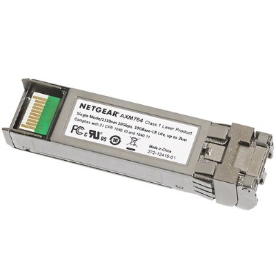 NetGear AXM764 10000S ProSafe AXM764 SFP transceiver module 10 Gigabit Ethernet 10GBase LRL LC single mode up to 1.2 miles 1310 nm