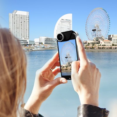 Olloclip Oc-0000115-eu 4-in-1 Lens   Ollocase For Iphone 6 Plus - Silver/black Lens - Clear/dark Gray Case