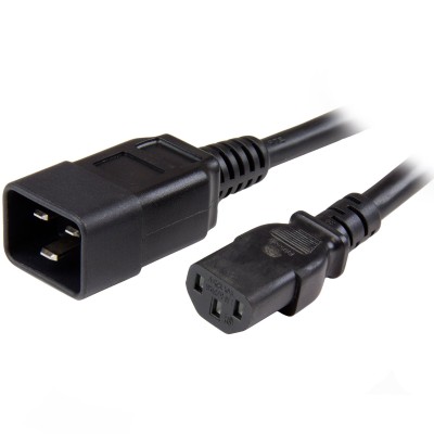 StarTech.com PXTC13C20143 3 ft Heavy Duty 14 AWG Computer Power Cord C13 to C20 14 AWG Power Cable C13 to C20 Power Cord