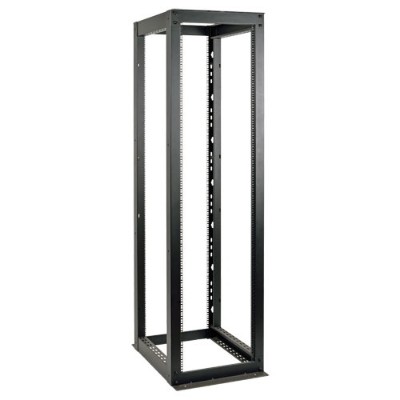 Tripplite Sr4post50hd 50u 4-post Open Frame Rack Cabinet Heavy Duty 3000lb Capacity