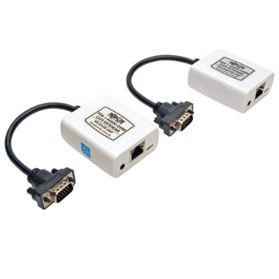 TrippLite B130-101A-SR VGA Audio over Cat5 Extender Transmitter Receiver EDID USB 300ft TrippLite B130-101A-SR VGA Audio over Cat5 Extender Transmitter Receiver EDID USB 300ft