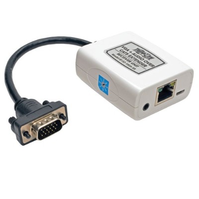 TrippLite B132 100A SR VGA Audio over Cat5 Extender Receiver EDID USB 300ft Range