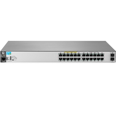Hewlett Packard Enterprise J9854A Aruba 2530 24G PoE 2SFP Switch managed 24 x 10 100 1000 PoE 2 x 10 Gigabit SFP desktop rack mountable wall m