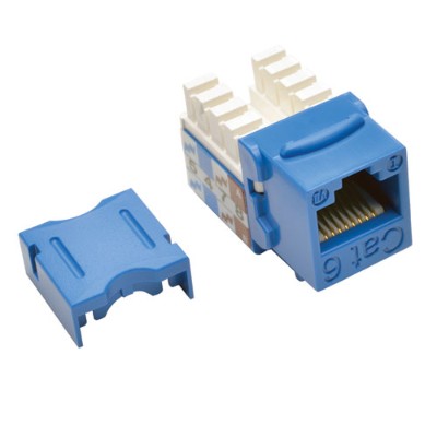TrippLite N238-025-BL Cat6/Cat5e 110 Style Punch Down Keystone Jack - Blue 25-Pack TrippLite N238-025-BL Cat6/Cat5e 110 Style Punch Down Keystone Jack - Blue 25-Pack