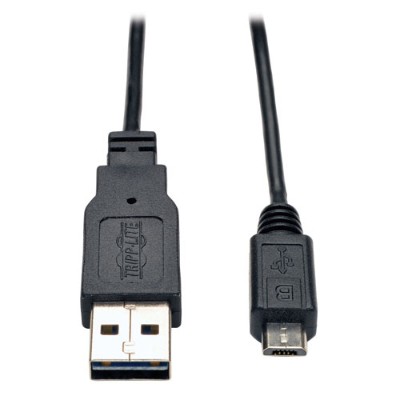 TrippLite UR030-006-SLIM Universal Reversible USB 2.0 Hi-Speed Cable (Reversible A to 5Pin Mini B M/M) 6-ft. TrippLite UR030-006-SLIM Universal Reversible USB 2.0 Hi-Speed Cable (Reversible A to 5Pin Mini B M/M) 6-ft.