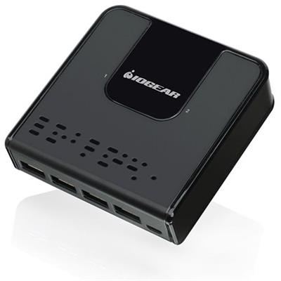 Iogear GUS432 2x4 USB 3.0 Peripheral Sharing Switch - Share four USB devices between two different computers. - Black Iogear GUS432 2x4 USB 3.0 Peripheral Sharing Switch - Share four USB devices between two different computers. - Black