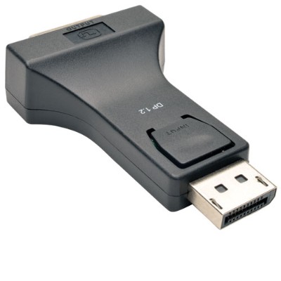 TrippLite P134-000-DVI-V2 DisplayPort 1.2 to DVI Compact Adapter Converter (DP-Male to DVI-I Female) TrippLite P134-000-DVI-V2 DisplayPort 1.2 to DVI Compact Adapter Converter (DP-Male to DVI-I Female)