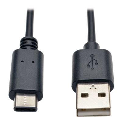 TrippLite U038-003 USB 2.0 Hi-Speed Cable USB Type-A Male to USB Type-C (USB-C) Male 3-ft. TrippLite U038-003 USB 2.0 Hi-Speed Cable USB Type-A Male to USB Type-C (USB-C) Male 3-ft.
