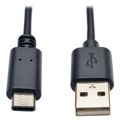 TrippLite U038-006 USB 2.0 Hi-Speed Cable USB Type-A Male to USB Type-C (USB-C) Male 6-ft. TrippLite U038-006 USB 2.0 Hi-Speed Cable USB Type-A Male to USB Type-C (USB-C) Male 6-ft.
