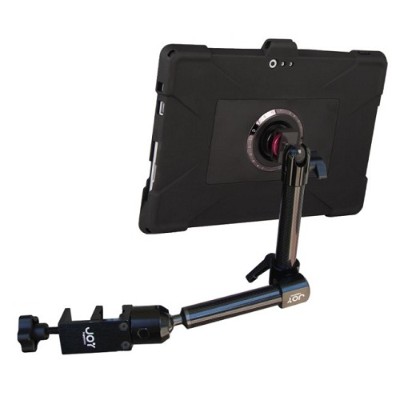 The Joy Factory Mwm109 Magconnect Edge M Wheelchair Carbon Fiber Mount For Surface Pro 3 With Ultra-slim Rugged Case
