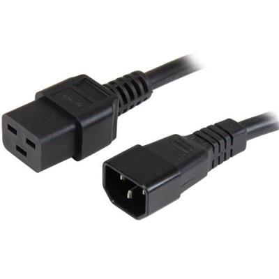 StarTech.com PXTC14C19143 3 ft Heavy Duty 14 AWG Computer Power Cord C14 to C19 14 AWG Power Cable C14 to C19 Power Cord