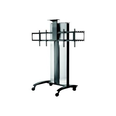 Peerless SR555E V SmartMount SR555E - Cart for 2 LCD / plasma panels / video conferencing system - lockable - textured black powder - screen size: 40-55 Peerless SR555E V SmartMount SR555E - Cart for 2 LCD / plasma panels / video conferencing system - lockable - textured black powder - screen size: 40-55