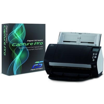 Fujitsu CG01000 286401 fi 7160 Deluxe Bundle Document scanner Duplex 8.5 in x 14 in 600 dpi x 600 dpi up to 60 ppm mono up to 60 ppm color ADF
