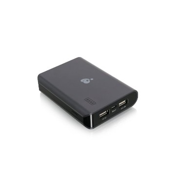 Iogear GMP8K GearPower Mobile Power Station Power bank Li Ion 8000 mAh 2.4 A 2 output connectors USB on cable Micro USB