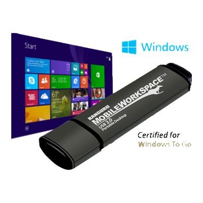 Kanguru Solutions KWTG100-64G Mobile WorkSpace - USB flash drive - encrypted - 64 GB - USB 3.0 - FIPS 140-2 - black Kanguru Solutions KWTG100-64G Mobile WorkSpace - USB flash drive - encrypted - 64 GB - USB 3.0 - FIPS 140-2 - black
