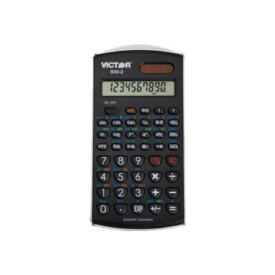 Victor Technology 930 2 930 2 Scientific calculator 10 digits 2 exponents solar panel battery